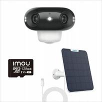 Lauko stebėjimo kamera CybOS SMART-CAM Solar Ultra, 4K, 180° kampas, su saulės kolektoriumi ir 128GB SD kortele
