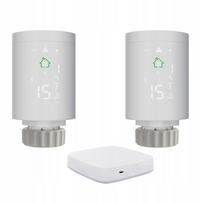 Radiatorių termostatai 2 vnt. su ZigBee valdikliu