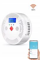 Dūmų jutiklis su WiFi, Tuya, LCD ekranu