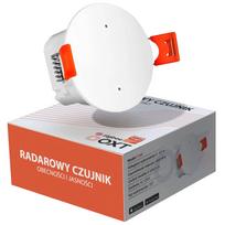 Judesio jutiklis su apšvietimo radarų, 230V, 120° kampas, ZigBee, TUYA OXT, ZigBee2MQTT