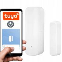 Belaidis baltas langų ir durų atidarymo jutiklis WiFi Tuya