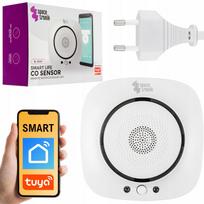 Anglies monoksido jutiklis CO, belaidis, WiFi, Smart Life Tuya