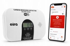 Anglies monoksido jutiklis EURA, WiFi, pranešimai telefone