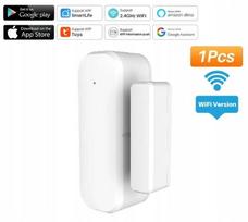 Durų ir langų atidarymo jutiklis su aliarmu, WiFi, Smart Life Tuya