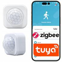 Judesio jutiklis Zigbee 3.0 su Tuya, matuoja šviesos intensyvumą