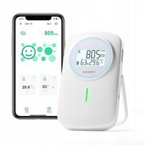 Anglies dioksido (CO2) jutiklis INKBIRD IAM-T2 su Bluetooth, temperatūros ir drėgmės matuoklis
