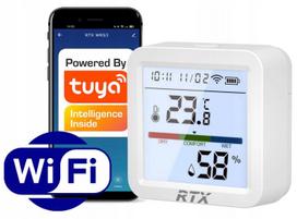 Temperatūros ir drėgmės jutiklis su LCD ekranu, WiFi, Tuya