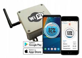 Septiko lygio jutiklis su WiFi ir SMS, valdymas telefonu