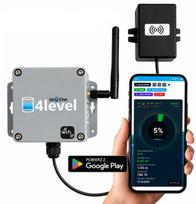 Septiko lygio jutiklis, lietaus vandeniui, su WiFi, el. paštu ir Android programėle, 4 lygiai
