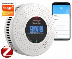 Dūmų ir anglies monoksido jutiklis 2in1 TUYA Zigbee