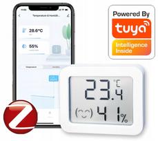 Temperatūros jutiklis su LCD ekranu Zigbee Tuya