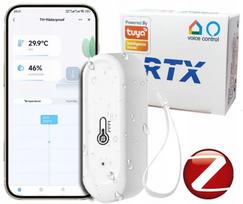 Išorinis temperatūros ir drėgmės jutiklis RTX Tuya Zigbee, baltas