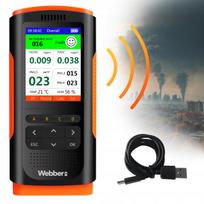 Oro kokybės matuoklis Webber UP900, 7 funkcijos, PM2.5, PM10, HCHO, TVOC, USB