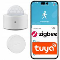 Judesio jutiklis su šviesos matavimu Tuya Zigbee 3.0, veikia su Smart Life programėle