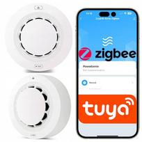 Dūmų detektorius su sirena, baterijinis, ZIGBEE TUYA išmanus