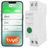 Energijos matuoklis DIN bėgeliui, WiFi, TUYA SMART, 16A