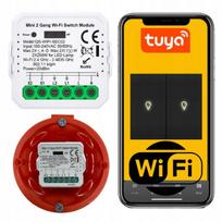 Išmanusis dvigubas rėlės jungiklis Tuya WiFi MINI V3
