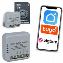 Zigbee rėlė Moes, 1 kanalo, suderinama su Home Assistant ir Zigbee2mqtt