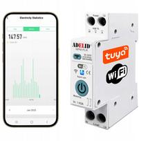 WiFi relė DIN bėgiui, energijos suvartojimo matuoklis, TUYA