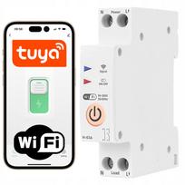 WiFi relė 16A, montavimas ant DIN bėgelio, suderinama su TUYA Smart Life