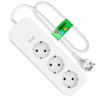 Išmanioji rozetė NOUS A11Z, 3 lizdai, ZigBee 16A, energijos matavimas, reikia valdymo centro