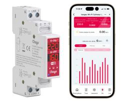 Išmanusis dvipolis WiFi rėlė TUYA 2P 16A su energijos matavimu