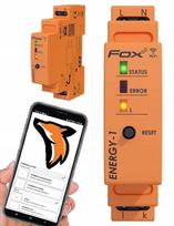 Energijos matuoklis su WiFi, 1 fazės, 40A, su antena, 230V, FOX F&F