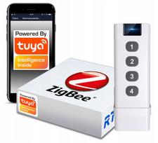 Nuotolinio valdymo jungiklis ZigBee Tuya, 4 kanalai, 12 scenų