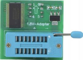 Adapterio plokštė 1.8V SPI Flash programuotojui W25 MX25 CH341 TL866CS