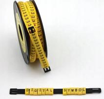 Laidų žymekliai EC-J, skaičiai 0–9, 2,5–8 mm, 500 vnt.