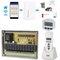Rinkinys: 6 žaliuzių ST6H valdiklis, STX LCD v.2 nuotolinio valdymo pultelis, WF1 modulis – ELMES