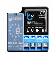 Relės jungiklis BLEBOX SWITCHBOX 2.0, 230V, WiFi, valdymas su Android/iOS