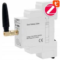 ZigBee DIN bėgio valdiklis su WiFi antena, TUYA Smart Life, OXT