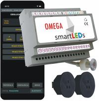 LED laiptų valdiklis su kaskadiniais judesio davikliais ir Bluetooth, smartLEDs
