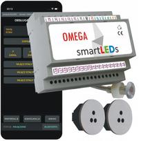 LED laiptų valdiklis su iki 24 pakopų jutikliais, pilkas, smartLEDs