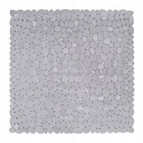 Vonios kilimėlis, neslystantis, PVC, 54 x 54 cm, su siurbtukais, pilkas