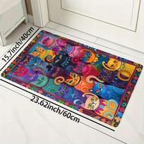 Kilimas 40x60 cm su spalvingais katinais, pop meno stiliaus