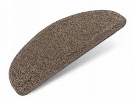 Neslystančios medinės laiptų kilimėliai, shaggy, mocha/beige