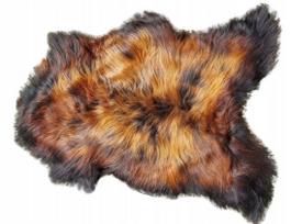 Avių kailio kilimėlis SHEEPSKIN, juodas su liepsnomis, XXL