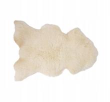 Avių kailis WHITE, 110 cm, 100 % natūralus