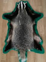 Dekoratyvinė natūrali barsuko oda BADGER