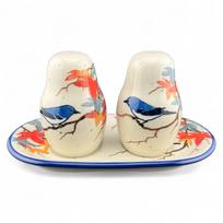 Prieskonių indelių rinkinys UNIKAT Autumn bird U5074 Bolesławiec