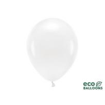 Eco balionai 30 cm 10 vnt, balti