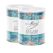 Depiliacinis vaškas Italwax Tin Lipowax Aquamarine, 800g x2