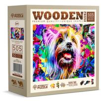 Medinė dėlionė, Pop art jorkšyro terjeras, woodencity, NB 505-0125-L, Wooden puzzles