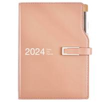 Kalendoriai, sąsiuviniai, 2024 Planner Travel Notebook Verslo sąsiuvinis Tuščias bloknotas Tušti žurnalai 2024 Užrašų knygelė Laiko valdymas Užrašų knygelė, stilius: 2 stilius;
