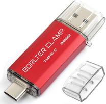 USB laikmena Usb-c 32gb Otg 2in1 atmintinė, Usb 3.0, raudona