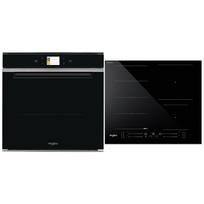 Whirlpool, 73 L, black - Orkaitė + indukcinė kaitlentė