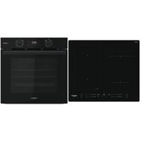 Whirlpool, 71 L, juoda - Įmontuojama orkaitė + indukcinė kaitlentė