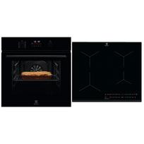 Electrolux, 65 L - Įmontuojama orkaitė + indukcinė kaitlentė
